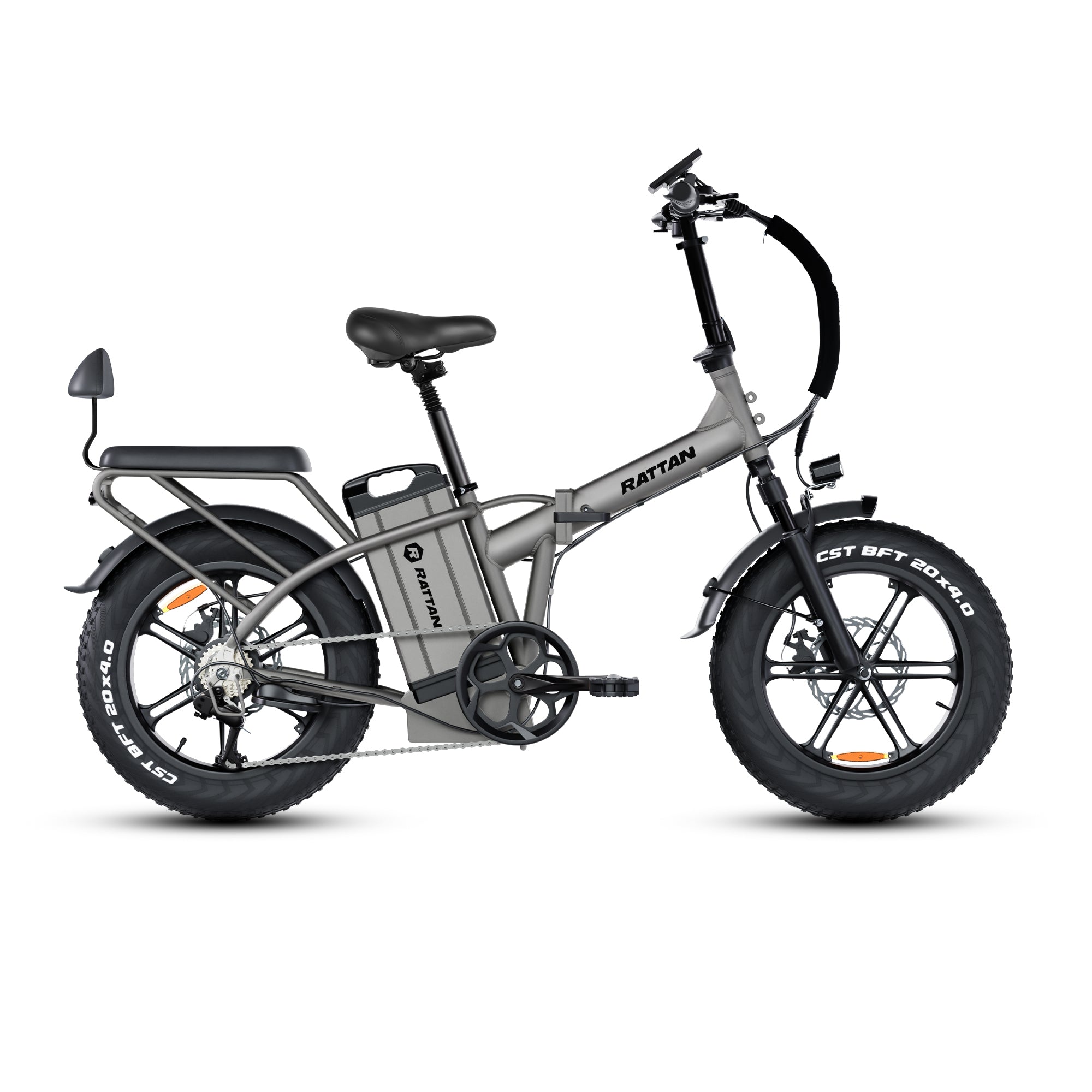 electric bike foldable bicycle Rattan Foldable Ebikes 40.5AH Removable Battery 20" x 4.0 Fat Tire