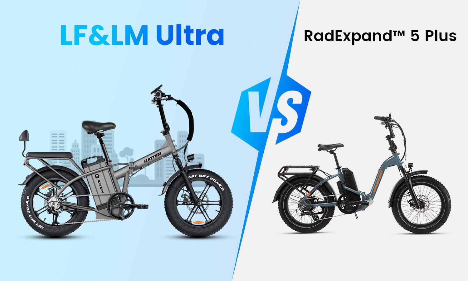 Rattan LM/LF Ultra vs Rad Power RadExpand™ 5 Plus — The Ultimate Folding E‑Bike Showdown (2025)