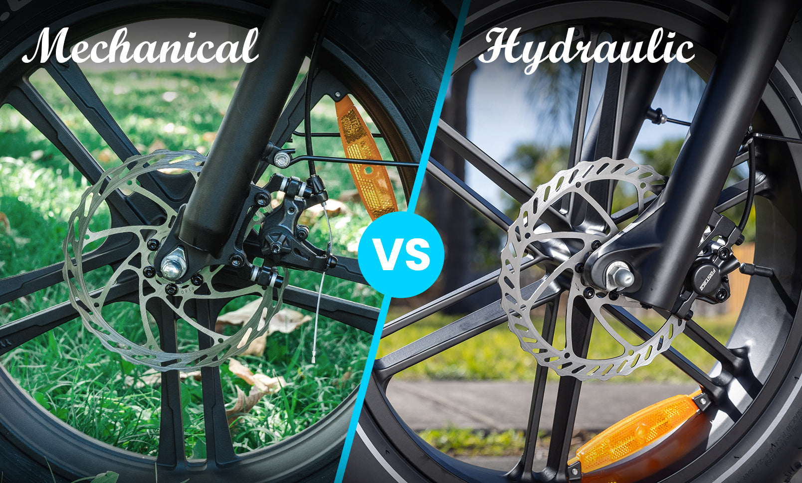 Mechanical vs Hydraulic Disc Brakes on an E-Bike: What's the Difference?