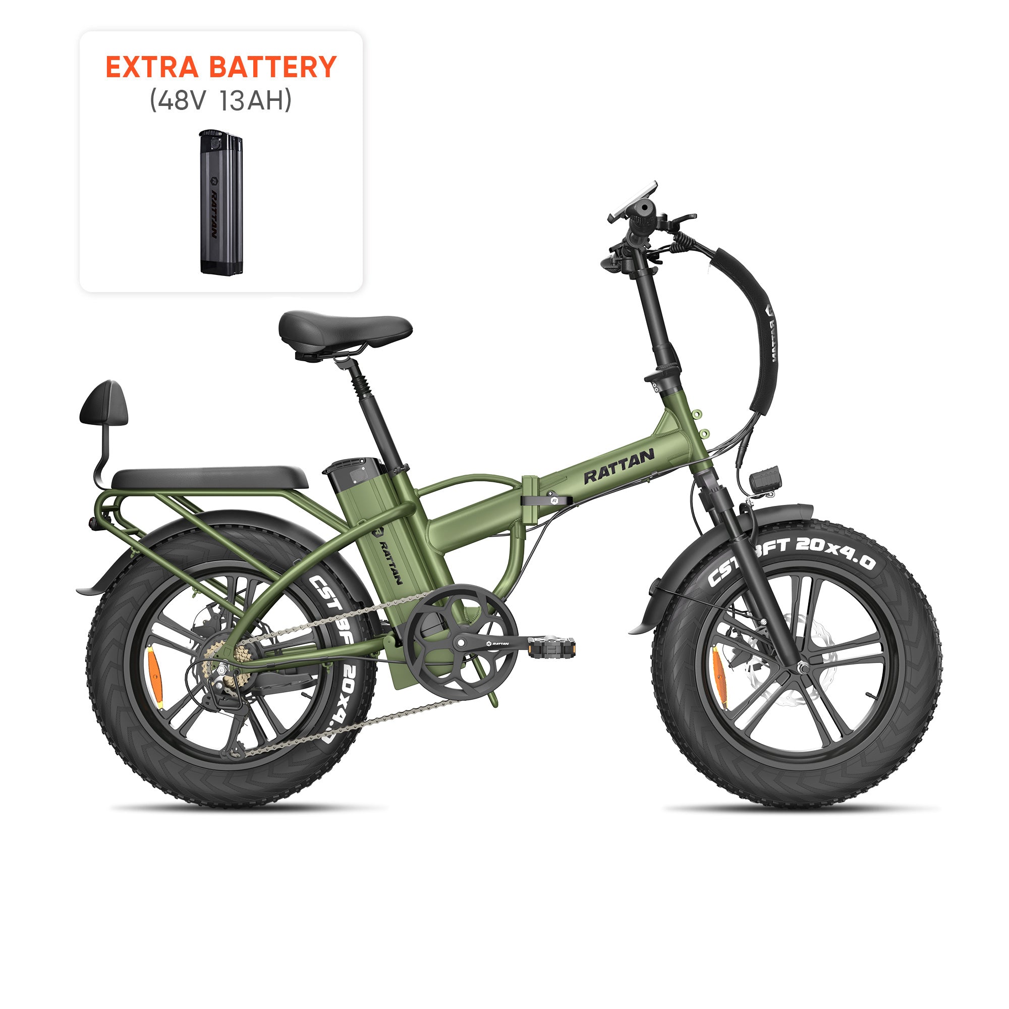 green electric bicycle Aipas M1 Pro Xterrain ST Ebike Equipped with a 48V 13Ah Lithium Battery Sixthreezero Hybrid Electric Bike With