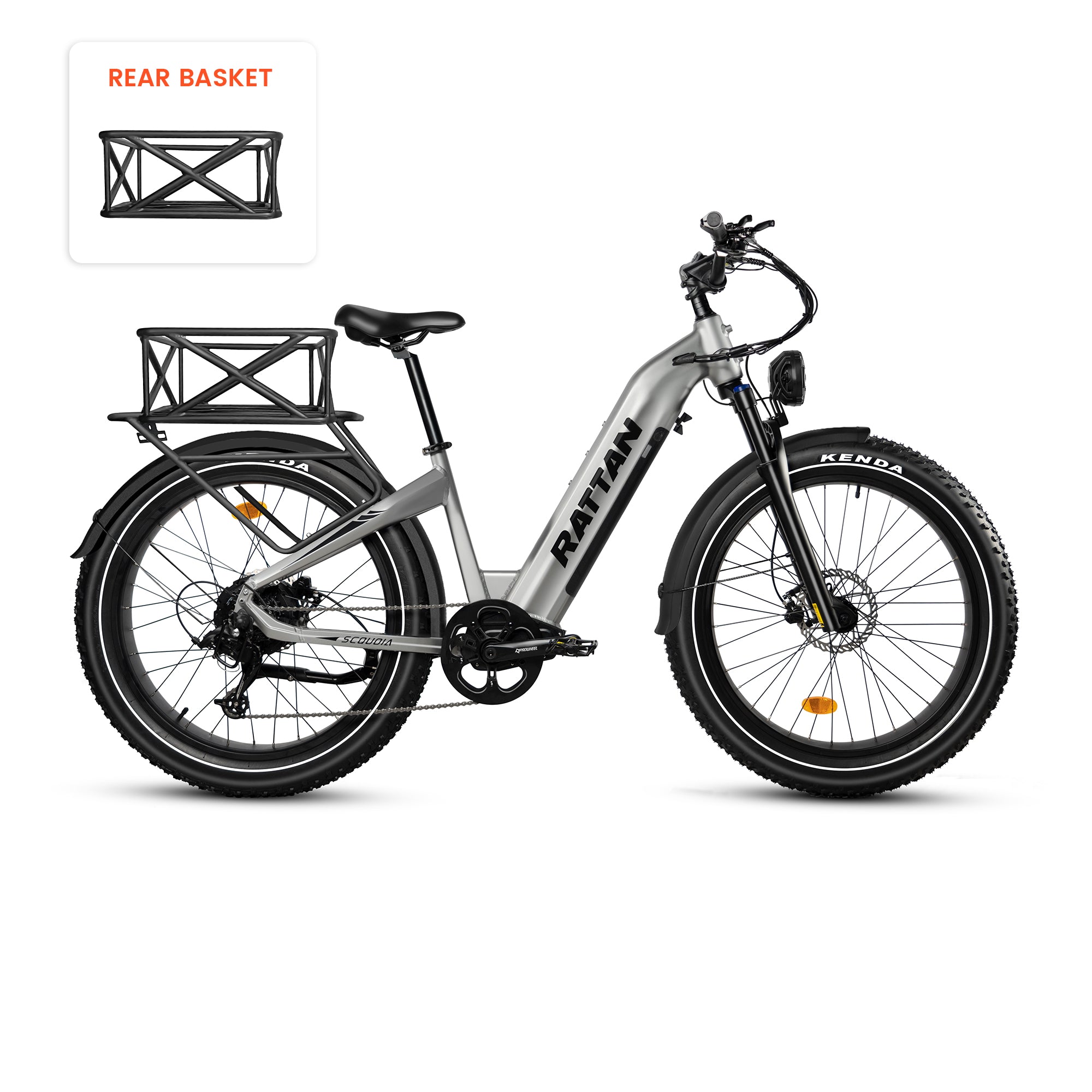 Rattan Fat Tyre Electric Bicycle | 26-Inch Fat Tires Rattan Fat Tyre Electric Bicycle | 26-Inch Fat Tires
