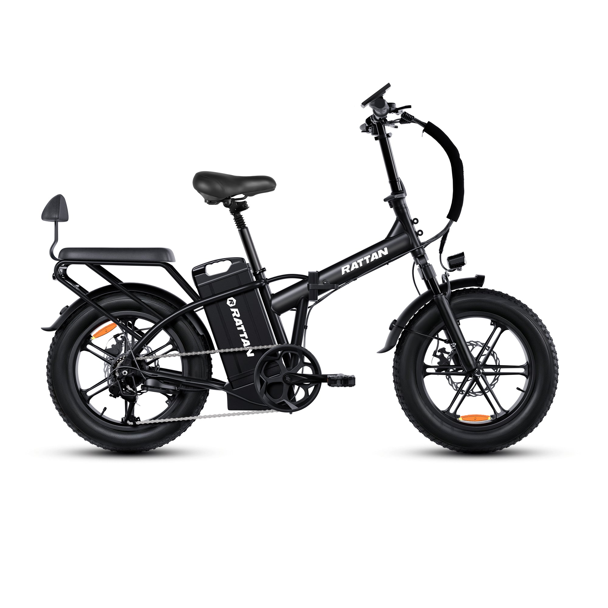 Rattan Foldable Electric Bike Bicycle – Black (1000W Motor With 120Miles Long Range)