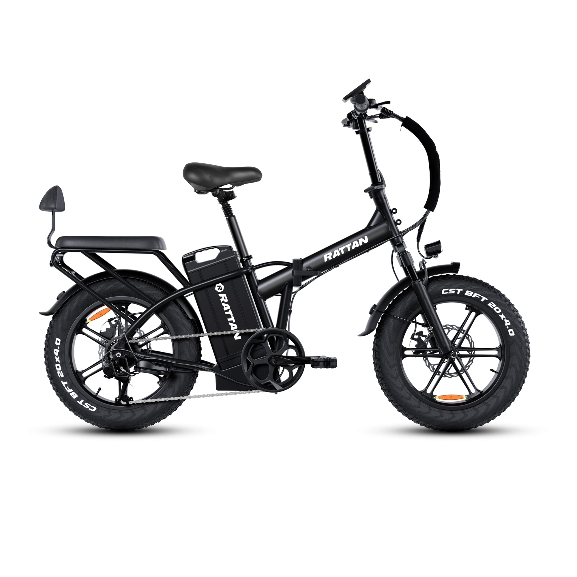 Rattan Foldable Ebikes Removable Battery 20