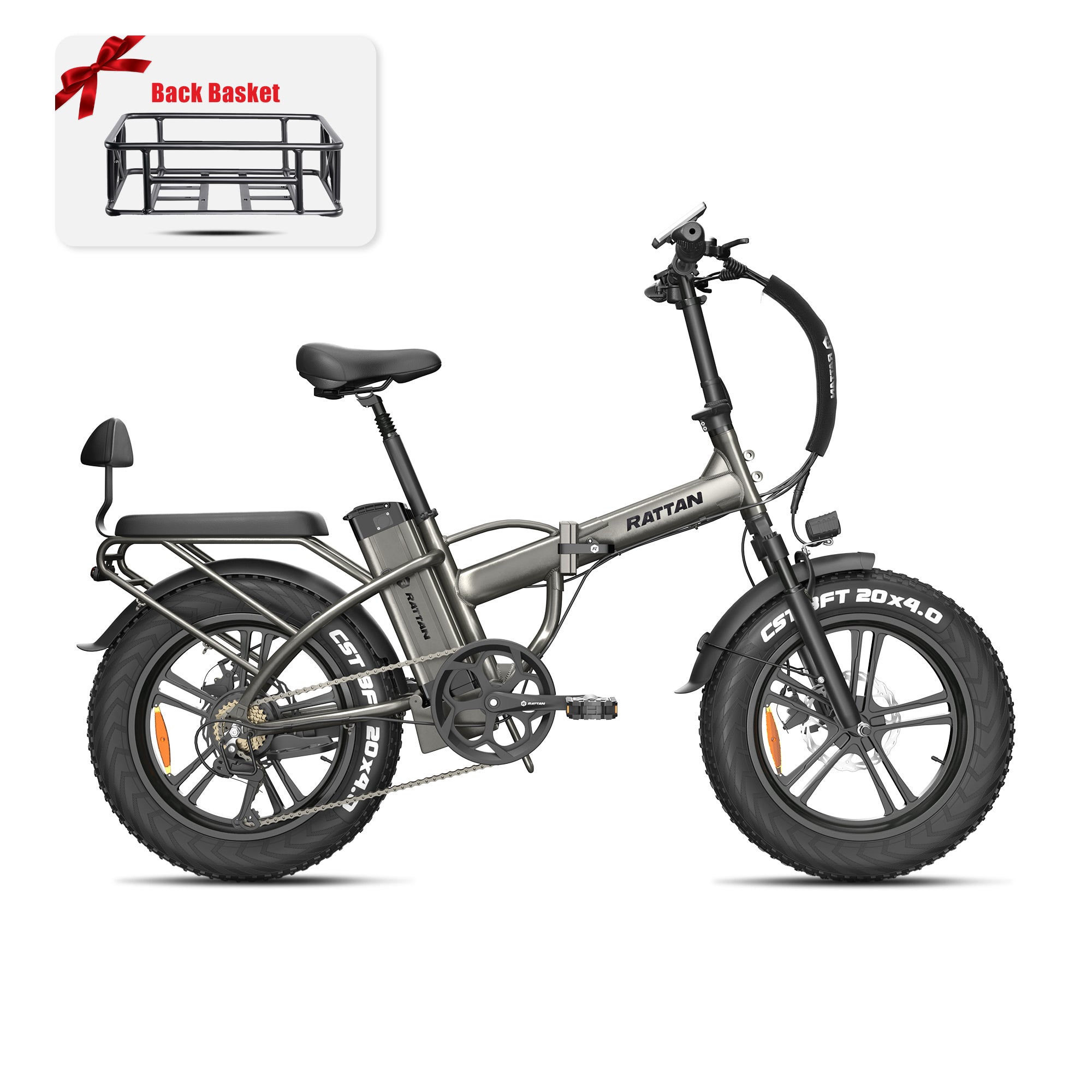 electric bicycle with basket LM 750 PRO