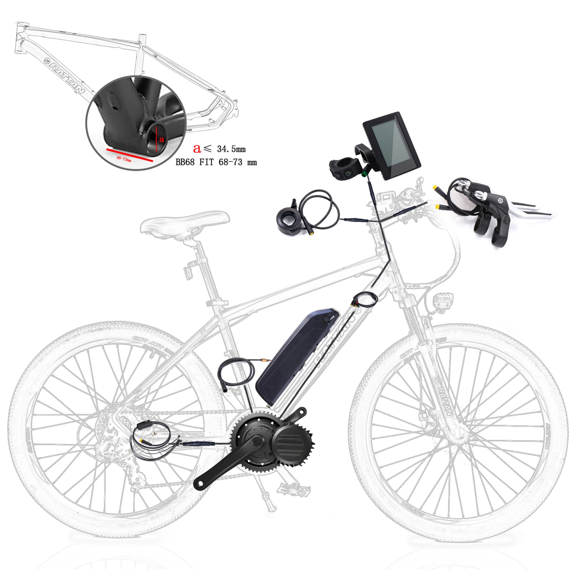e bike umbausatz für mountainbike Reibok E-Bike-Umrüstsatz